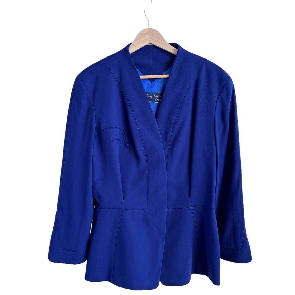VTG 80s Thierry Mugler Skirt Suit Periwinkle
